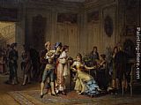 Adrien De Boucherville Canvas Paintings - A Gift for the Chatelaine